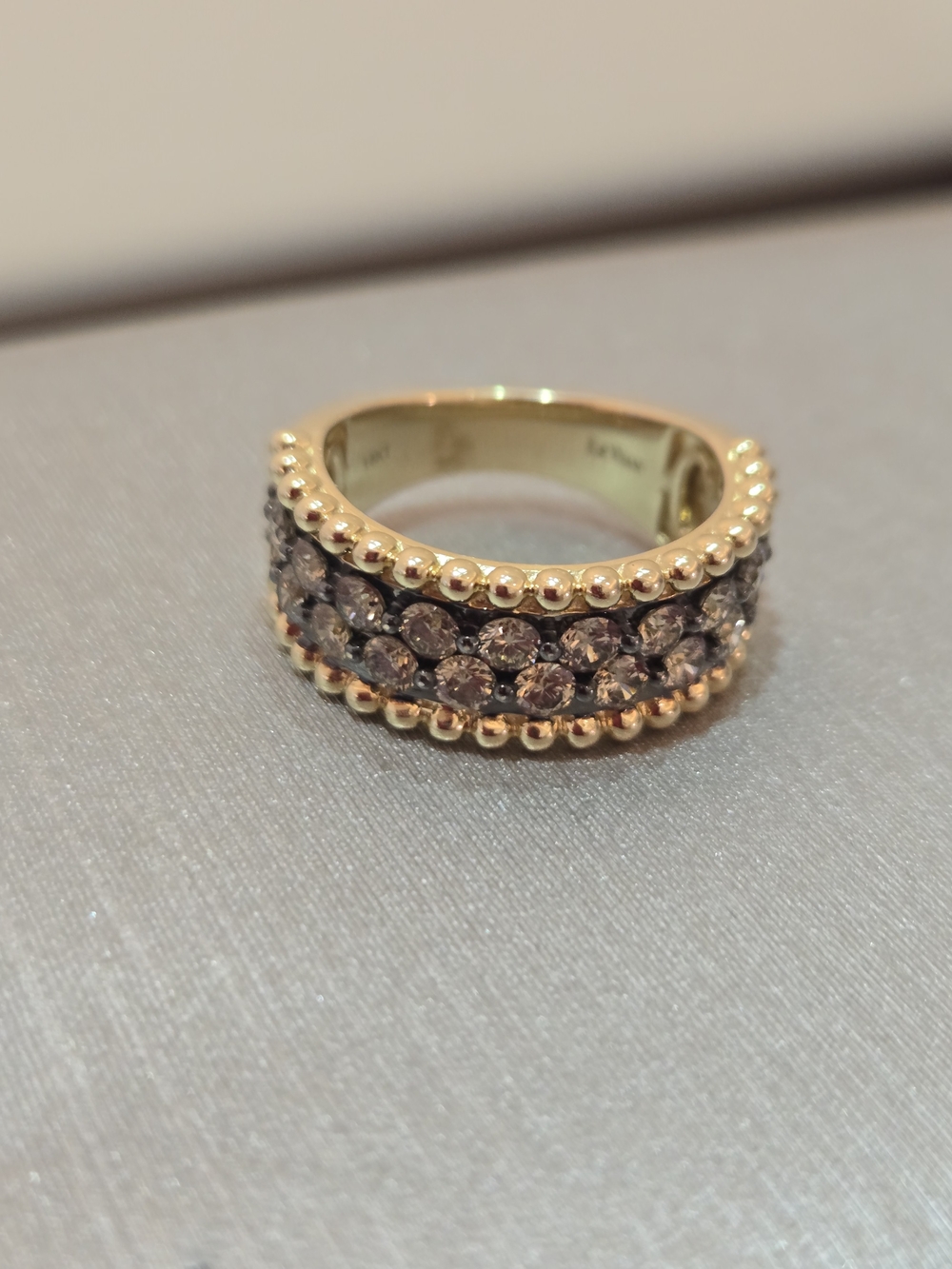 14K Gold Le Vian Band with Champagne Diamonds